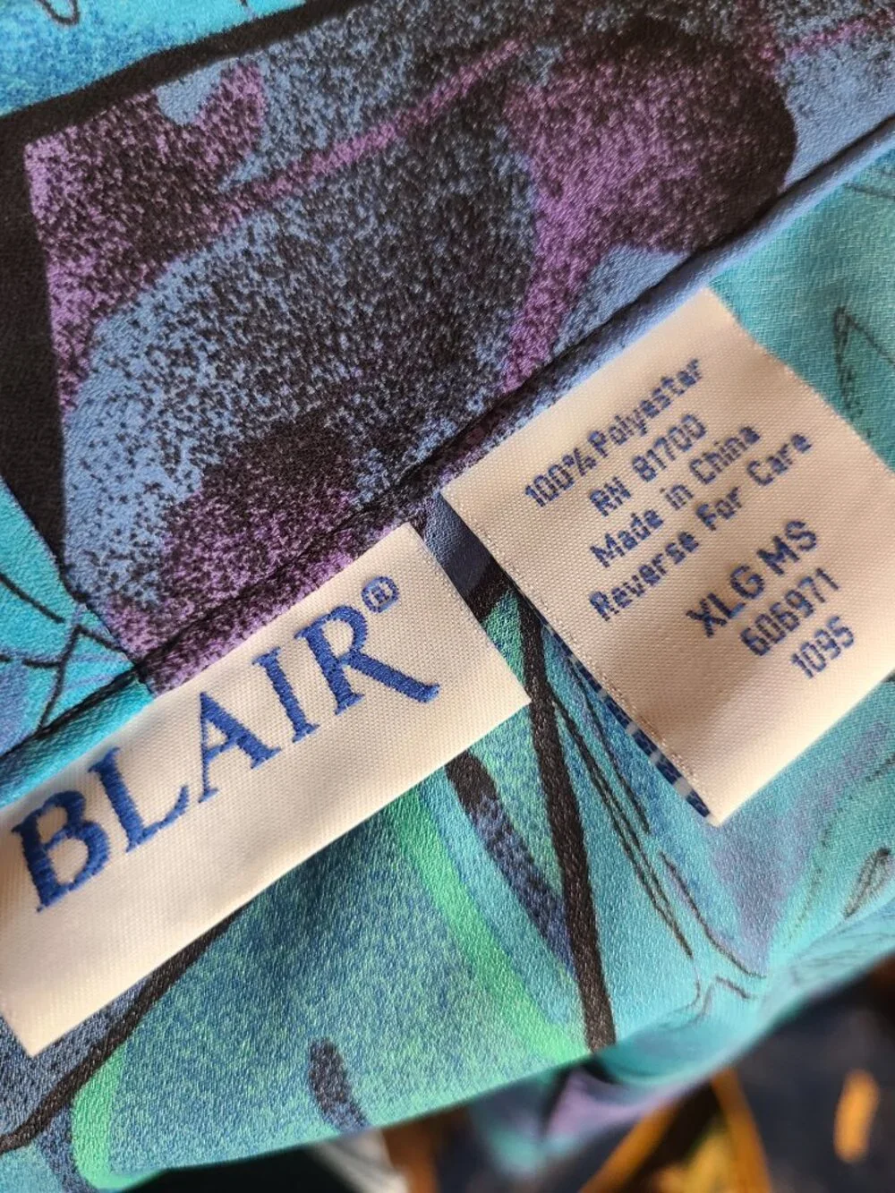 Vintage 90s Purple Teal Sheet Kimono Shawl Wrap Cover Up Whimsical Fairycore